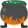 Bubbling cauldron halloween