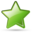 Green bookmark star