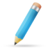 Pencil blue