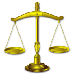 Balance justice law gavel