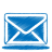 Blue mail face