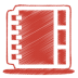 Red address book