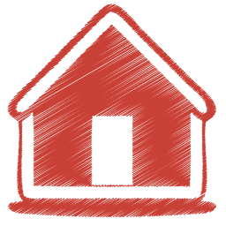 Red home black home icon black home