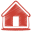 Red home black home icon black home