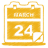 Yellow calendar