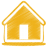 Yellow home red home icon