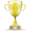 Winner trophy gold