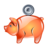 Piggy bank money saving