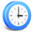 Blue clock clock