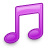Music pink note