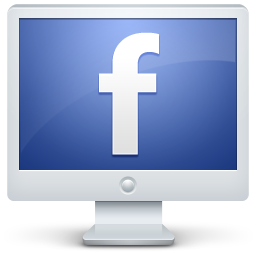 Monitor computer facebook screen