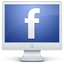 Monitor computer facebook screen