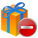Remove delete present gift