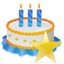 Star birthday cake