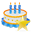 Star birthday cake