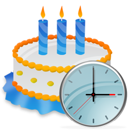 Birthday clock cake