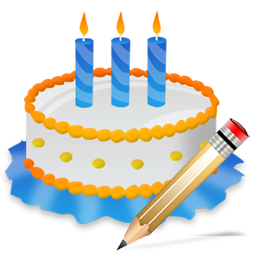 Birthday write cake