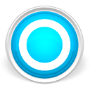 Blue round circle