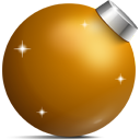 Christmas ball golden