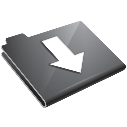 Arrow folder grey down