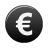 Euro currency black