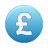Pound currency blue