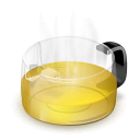 Teapot drink glass food