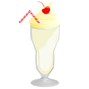 Vanilla food milkshake