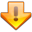 Alert exclamation orange update arrow download