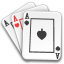 Poker cards game aces