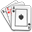 Poker cards game aces