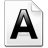 A letter font file
