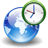 Earth world internet clock