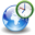 Earth world internet clock