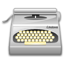 Wordprocessing package typewriter