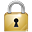 Private secure locked lock log in login