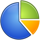 Analytics graph chart pie stats statistics