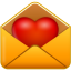 Valentines day heart email love