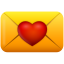 Email love heart valentines day