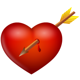 And arrow heart