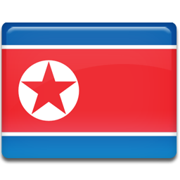 Korea flag north