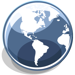 Browser earth globe