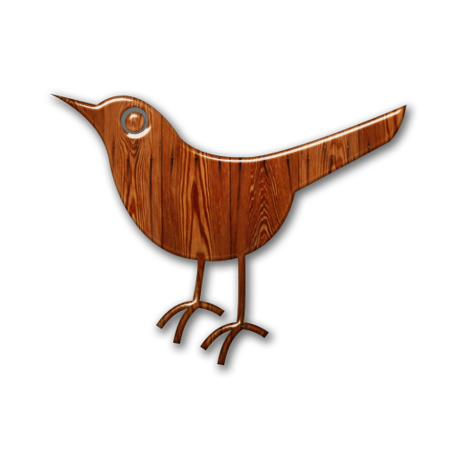 Bird animal twitter wood birdo