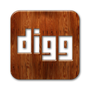 Digg logo wood