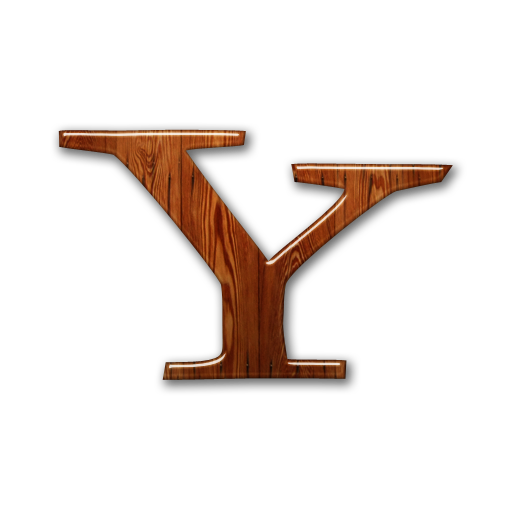 Logo yahoo wood