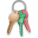 Key locked lock security keychain password