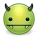 Monster evil devil green avatar vampire