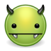 Monster evil devil green avatar vampire
