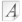 Application type font letter a