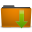 Down download arrow folder orange